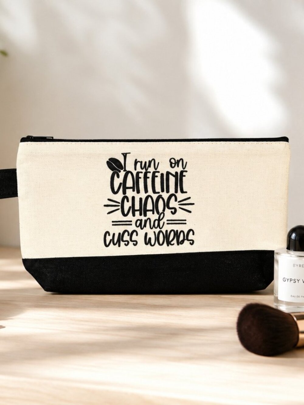 NWT Carry It Cute – Canvas Makeup & Cosmetic Bag